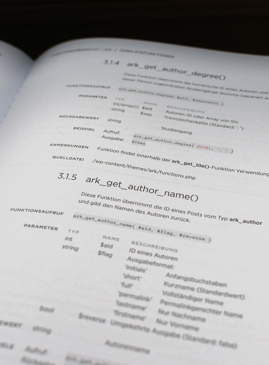 KISDarchiv, documentation/API.